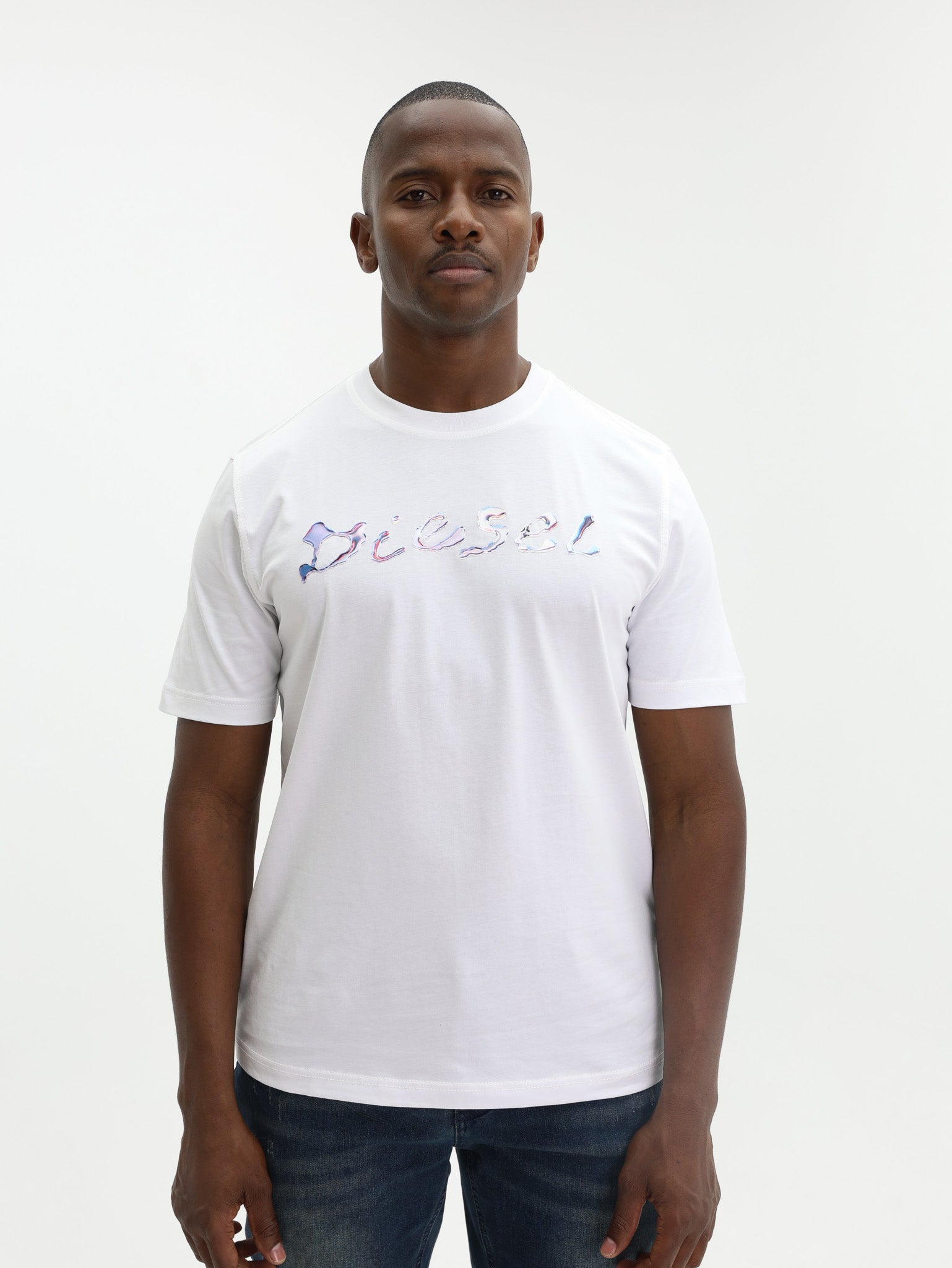 Diesel T-Shirt T-Adjust K16 Logo White